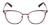 Front View of Book Club Dutiful Scammed Designer Reading Eye Glasses with Custom Cut Powered Lenses in Wine Satin Red Ladies Cat Eye Full Rim Metal 55 mm