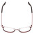 Top View of Book Club Dutiful Scammed Designer Single Vision Prescription Rx Eyeglasses in Wine Satin Red Ladies Cat Eye Full Rim Metal 55 mm