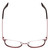 Top View of Book Club Dutiful Scammed Designer Bi-Focal Prescription Rx Eyeglasses in Wine Satin Red Ladies Cat Eye Full Rim Metal 55 mm