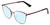 Profile View of Book Club Dutiful Scammed Designer Blue Light Blocking Eyeglasses in Wine Satin Red Ladies Cat Eye Full Rim Metal 55 mm
