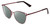 Profile View of Book Club Dutiful Scammed Designer Polarized Reading Sunglasses with Custom Cut Powered Smoke Grey Lenses in Wine Satin Red Ladies Cat Eye Full Rim Metal 55 mm