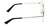 Side View of Book Club Hard Crimes Designer Single Vision Prescription Rx Eyeglasses in Black Silver Unisex Pilot Full Rim Metal 55 mm