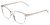 Profile View of Book Club Late Hesitation Unisex Cateye Semi-Rimless Reading Glasses Silver 54mm