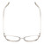 Top View of Book Club Late Hesitation Unisex Cateye Semi-Rimless Reading Glasses Silver 54mm