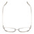 Top View of Book Club Late Hesitation Designer Bi-Focal Prescription Rx Eyeglasses in Gloss Silver Unisex Cat Eye Full Rim Metal 54 mm