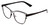 Profile View of Book Club Late Hesitation Unisex Cateye Semi-Rimless Reading Glasses Black 54 mm