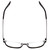 Top View of Book Club Late Hesitation Designer Single Vision Prescription Rx Eyeglasses in Gloss Black Unisex Cat Eye Full Rim Metal 54 mm