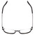 Top View of Book Club Late Hesitation Designer Bi-Focal Prescription Rx Eyeglasses in Gloss Black Unisex Cat Eye Full Rim Metal 54 mm