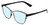 Profile View of Book Club Late Hesitation Designer Progressive Lens Blue Light Blocking Eyeglasses in Gloss Black Unisex Cat Eye Full Rim Metal 54 mm