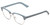 Profile View of Book Club One Drew Over English Test Designer Bi-Focal Prescription Rx Eyeglasses in Sky Blue Silver Unisex Oval Full Rim Metal 52 mm