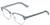 Profile View of Book Club One Drew Over English Test Designer Progressive Lens Prescription Rx Eyeglasses in Sky Blue Silver Unisex Oval Full Rim Metal 52 mm