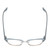 Top View of Book Club One Drew Over English Test Designer Progressive Lens Prescription Rx Eyeglasses in Sky Blue Silver Unisex Oval Full Rim Metal 52 mm