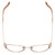 Top View of Book Club 100 Beers Solitude Cateye Semi-Rimless Reading Glasses 55 mm Rose Gold