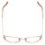 Top View of Book Club One Hundred Beers Solitude Designer Bi-Focal Prescription Rx Eyeglasses in Rose Gold Ladies Cat Eye Full Rim Metal 55 mm