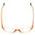 Top View of Book Club Tail of Two Kitties Designer Reading Eye Glasses with Custom Cut Powered Lenses in Sherbert Crystal Peach Orange Ladies Cat Eye Full Rim Acetate 53 mm