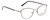 Profile View of Calvin Klein CK20305 Womens Cat Eye Designer Reading Glasses Black Gunmetal 53mm