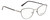 Profile View of Calvin Klein CK20305 Designer Single Vision Prescription Rx Eyeglasses in Satin Black Gunmetal Ladies Cat Eye Full Rim Metal 53 mm