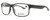 Profile View of Dragon Alliance DR126 MI COUNT Designer Blue Light Blocking Eyeglasses in Matte Olive Green Unisex Rectangular Full Rim Acetate 58 mm