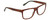 Profile View of Calvin Klein CK21531S Designer Single Vision Prescription Rx Eyeglasses in Brown Havana Tortoise Green Unisex Square Full Rim Acetate 58 mm