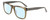 Profile View of Calvin Klein CK22519S Designer Blue Light Blocking Eyeglasses in Sage Green Crystal Unisex Panthos Full Rim Acetate 56 mm