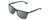 Profile View of Columbia C553S Designer Polarized Sunglasses with Custom Cut Smoke Grey Lenses in Matte Slate Grey Unisex Rectangular Full Rim Acetate 62 mm
