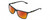 Profile View of Columbia C553S Designer Polarized Sunglasses with Custom Cut Red Mirror Lenses in Matte Slate Grey Unisex Rectangular Full Rim Acetate 62 mm