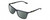 Profile View of Columbia C553S Designer Polarized Reading Sunglasses with Custom Cut Powered Smoke Grey Lenses in Matte Slate Grey Unisex Rectangular Full Rim Acetate 62 mm