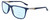 Profile View of Columbia C553S Designer Progressive Lens Blue Light Blocking Eyeglasses in Matte Navy Blue Silver Unisex Rectangular Full Rim Acetate 62 mm