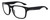 Profile View of Dragon Alliance DR MONARCH XL LL MI Designer Reading Eye Glasses in Matte Black Unisex Square Full Rim Acetate 58 mm