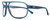 Profile View of REVO HANK Designer Reading Eye Glasses in Slate Grey Blue Unisex Pilot Full Rim Acetate 62 mm