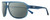 Profile View of REVO HANK Designer Polarized Reading Sunglasses with Custom Cut Powered Smoke Grey Lenses in Slate Grey Blue Unisex Pilot Full Rim Acetate 62 mm