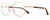 Profile View of REVO RILEY S Designer Reading Eye Glasses with Custom Cut Powered Lenses in Gold Tortoise Havana Unisex Round Full Rim Stainless Steel 50 mm