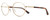 Profile View of REVO RILEY S Designer Bi-Focal Prescription Rx Eyeglasses in Gold Tortoise Havana Unisex Round Full Rim Stainless Steel 50 mm