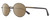Profile View of REVO RILEY S Designer Polarized Reading Sunglasses with Custom Cut Powered Amber Brown Lenses in Gun Metal Silver Black Unisex Round Full Rim Stainless Steel 50 mm