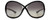 Front View of Tom Ford WHITNEY FT0009-01D Womens Designer Sunglasses Black Rose Gold/Grey 64mm