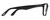 Side View of Tom Ford CALIBER FT5304-001 Unisex Square Reading Glasses Gloss Black Gold 54 mm