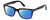 Profile View of Tom Ford CALIBER FT5304-052 Designer Polarized Reading Sunglasses with Custom Cut Powered Blue Mirror Lenses in Brown Tortoise Havana Gold Unisex Square Full Rim Acetate 54 mm