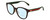 Profile View of Gucci GG0854SK Designer Progressive Lens Blue Light Blocking Eyeglasses in Shiny Dark Havana Tortoise Green Red Gold Ladies Panthos Full Rim Acetate 56 mm