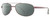Profile View of Reptile Highlands Designer Polarized Reading Sunglasses with Custom Cut Powered Smoke Grey Lenses in Espresso Dark Brown Unisex Pilot Full Rim Metal 61 mm