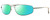 Profile View of Reptile Sierra Designer Polarized Reading Sunglasses with Custom Cut Powered Green Mirror Lenses in Dark Gun Metal Silver Unisex Pilot Full Rim Metal 60 mm