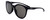 Profile View of Smith Optics Bayside-807 Womens Round Designer Sunglasses Black/Smoke Grey 54 mm