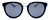 Front View of Smith Optics Bridgetown Women Sunglass Crystal Navy Tortoise/Chromapop Blue 54mm