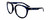 Profile View of Smith Optics Bridgetown-JBW Designer Reading Eye Glasses in Crystal Navy Blue Tortoise Havana Silver Ladies Round Full Rim Acetate 54 mm
