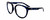 Profile View of Smith Optics Bridgetown-JBW Designer Reading Eye Glasses with Custom Cut Powered Lenses in Crystal Navy Blue Tortoise Havana Silver Ladies Round Full Rim Acetate 54 mm