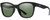 Profile View of Smith Optics Caper-807 Unisex Panthos Designer Sunglasses Black/Grey Green 53 mm