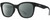 Profile View of Smith Optics Caper-807 Designer Polarized Reading Sunglasses with Custom Cut Powered Smoke Grey Lenses in Gloss Black Unisex Panthos Full Rim Acetate 53 mm