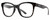 Profile View of Smith Optics Caper-WR7 Designer Bi-Focal Prescription Rx Eyeglasses in Gloss Black Beige Tortoise Havana Unisex Panthos Full Rim Acetate 53 mm