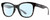 Profile View of Smith Optics Caper-WR7 Designer Progressive Lens Blue Light Blocking Eyeglasses in Gloss Black Beige Tortoise Havana Unisex Panthos Full Rim Acetate 53 mm
