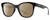 Profile View of Smith Optics Caper-WR7 Designer Polarized Reading Sunglasses with Custom Cut Powered Amber Brown Lenses in Gloss Black Beige Tortoise Havana Unisex Panthos Full Rim Acetate 53 mm