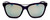 Front View of Smith Optics Cavalier Cateye Sunglass Purple Crystal/Chromapop Green Mirror 55mm